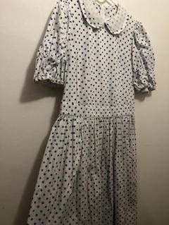 17AW コムデギャルソン ガール 中綿 エステル チェック 丸襟 ワンピース 17AW コムデギャルソン ガール 中綿 エステル チェック 丸襟
