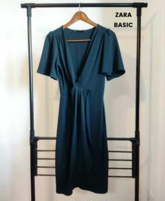 ZARA BASIC❗️ザラ ベーシック ❗️ワンピース ❗️ドレス❗️チュニック❗️ ザラ ベーシック ZARA BASIC ワンピース 総レース 長袖 ロング L