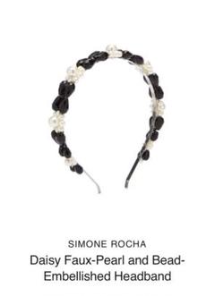 Simone Rocha ビーズ　パールカチューシャ