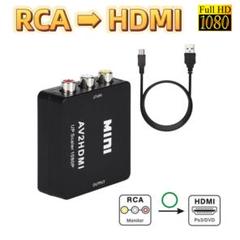 RCA HDMI 変換アダプタ AV to HDMI コンバーター　黒