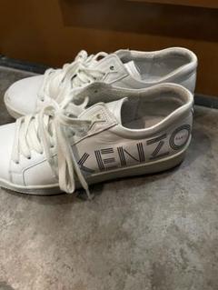 ＫＥＮＺＯ　ホワイトレザースニーカー　26cm相当 39インチ