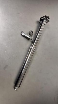 ドロッパーシートポスト&レバー 30.9mm径 150mm可動　美品 油圧式自転車シートポスト,手動制御レバー,高さ調節可能