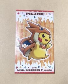 メガリザードンY ポンチョを着たピカチュウ 名刺カード ポケモン