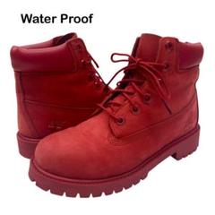 値下げ！Timberland 25cm 赤色 ショートブーツ 希少カラー Timberland ティンバーランド 25.5 赤 6インチ WP