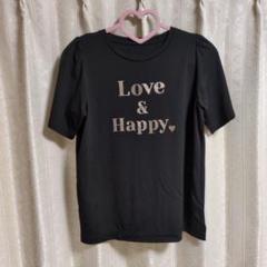 アンドラブ♥Love & Happy 黒 Tシャツ Mサイズ