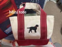 超〜希少‼️廃盤未使用品‼️90‘s LLBean mini tote 黒ラブ刺繍付 超〜希少‼️廃盤未使用品‼️90's LLBean mini tote 黒ラブ刺繍付