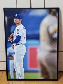 ドジャース大谷翔平 2025年MLB！A3サイズポスターフレーム付き2種