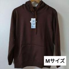 ☘️EASTEMPO ブラウン フード付きパーカー 裏起毛 Mサイズ