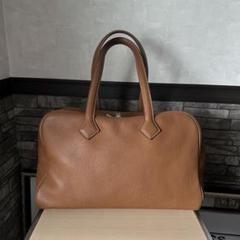 HERMES ヴィクトリアⅡ 35 ゴールド トートバッグ