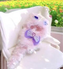 ◇◆◇ピンクの猫◇◆◇ ♡ぬい服♡10cm♡ふわふわ♡ピンク♡しっぽネコちゃん♡ツイステ♡
