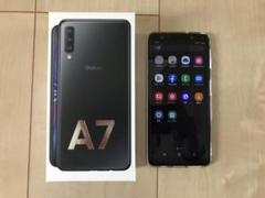 【極美品】Galaxy A7 ブラック 楽天モバイル 保護フィルム・ケースあり