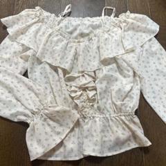 Heather フリル花柄ブラウス Fサイズ