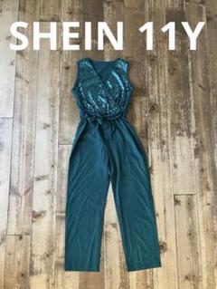 SHEIN シーイン オールインワン オーバーオール 緑 11Y 150