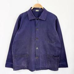 70s ユーロ ドイツ コットンツイル ワークジャケット カバーオール S11b 60年代〜70年代 フレンチワークジャケット ユーロワーク