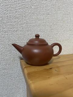 中国　紫砂　朱泥　急須　茶壷　在銘　M　R6870 中国 紫砂 朱泥 楼閣山水文 急須 茶壷 在銘 N 6652