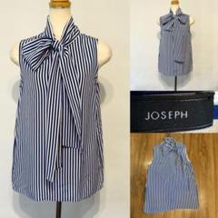 joseph ジョゼフ シルク ノースリーブ ボウタイブラウス