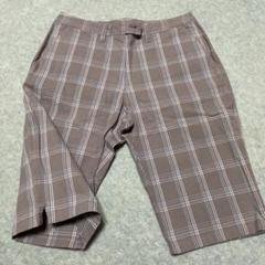 LME チェック柄 レディースゴルフパンツ