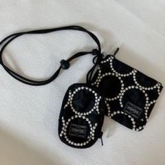 ポーター★ミナペルホネン　お値下げ　チャーム付き mina perhonen x PORTER(ミナ ペルホネン x ポーター) VERTICAL