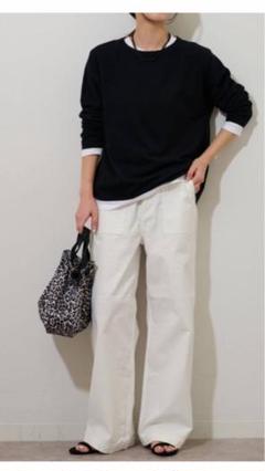 美品JOURNALSTANDARDrelumeワイドベイカーパンツネイビー38 ジャーナルスタンダード レリューム JOURNAL STANDARD relume