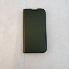 iPhone15Proケース 手帳型　グレー　iPhoneケース　保護ケース