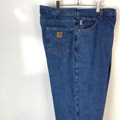 カーハートCarharttタグ付きデニムパンツ裏地チェック46x30