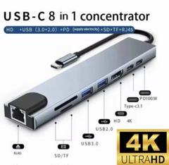 ドッキングステーションUSB-CハブUSBハブ 有線LAN HDMI 07237