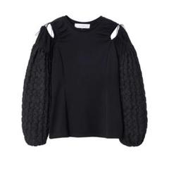 LE CIEL BLEU Textured Sleeve Jersey Topのサムネイル