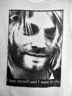 激レア90s Kurt Cobain Tシャツ Hanes Sサイズ　ニルバーナ