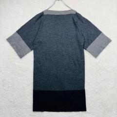 ☆k630【ユナイテッドアローズ】38 グレー ワンピース ボートネック ウール