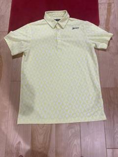 Srixon イエローポロシャツ 幾何学模様　LL