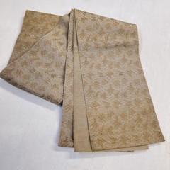半幅帯　正絹　抽象模様　グレー　くすみカラー　着物　061t
