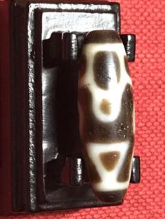 激レア❗️希少［西蔵手工歓喜仏天珠] 約36×12mm