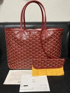 美品⭐︎ GOYARD ゴヤール　サンルイ PM 赤　トート　ショルダー