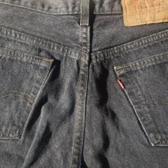 大きなダメージなし　Levi’s501 先染めブラック デニム USA製　653 大きなダメージなし Levi's501 先染めブラック デニム USA製 653