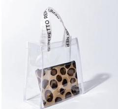 repetto クリア トートバッグ ポーチ ヒョウ柄 レオパード