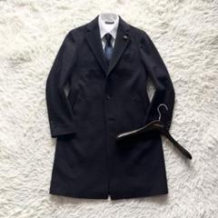 <美品>LARDINI ネイビー ウール チェスターコート サイズ52 lardini-ch_top7.jpg