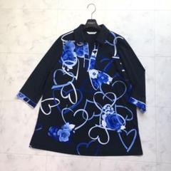 LEONARD フルーツ柄 五分袖チュニック 44　レオナール　美品♡　Y06 LEONARD フルーツ柄 五分袖チュニック 44 レオナール 美品♡ Y06