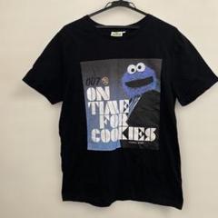 セサミストリート クッキーモンスター 007 パロディ　Tシャツ L