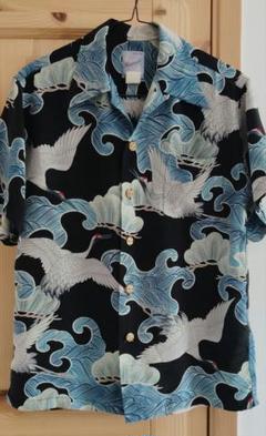 ＊フクワウチ Fukuwauchi シルク 和柄 獅子 アロハシャツ M FUKUWA-UCHIのアロハシャツ1ページ目 | アロハシャツの専門店