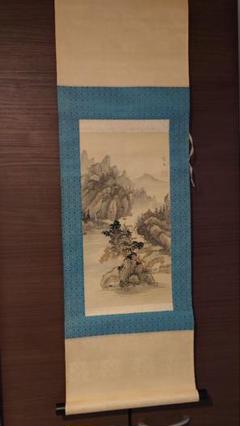 掛け軸　4幅　中国掛け軸　骨董品　古美術品　アンティーク　茶掛け ②《西施浣紗》掛軸 中国美人画 骨董品 美術 中国掛け軸 刺繍の
