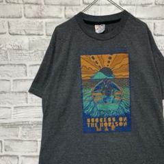 USA製90sヴィンテージTシャツ！シングルステッチ　グレー半袖古着　L26