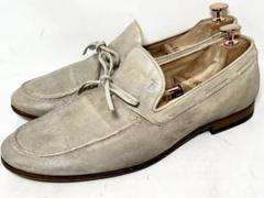 イタリア製 TOD'S 6.5 レザースリッポン ローファー シューズ ベージュ