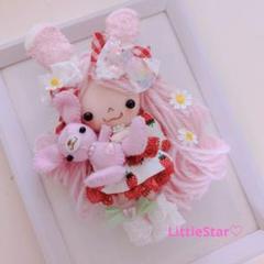 maiiさま専用♡ドール♡ドールチャーム♡フェルト♡マスコット 麗羽(れいは)ちゃん♡ドール♡ドールチャーム♡フェルト