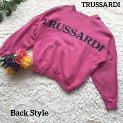 TRUSSARDI トラサルディ【タツノオトシゴ】【ロゴ】ピンクスウェットF