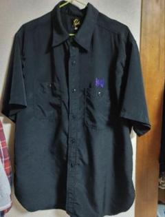 未使用 Needles ー 半袖シャツ L Needles 半袖シャツ Black&Purple XL - メルカリ