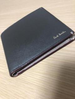 ポール・スミス 二つ折り財布 カーキ 未使用品 箱付き ポールスミス 財布 二つ折り財布 L字ファスナー 緑(グリーン