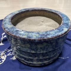 【匿名配送】火鉢　アンティーク　メダカ鉢　陶芸品　骨董品　風景　七輪　BBQ 匿名配送】火鉢 アンティーク メダカ鉢 陶芸品 骨董品 風景 七輪 BBQ