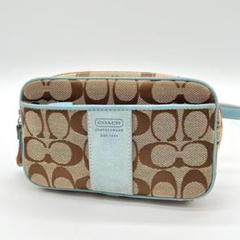 【美品】COACH シグネチャー ウエストポーチ ポシェット ミニバッグのサムネイル