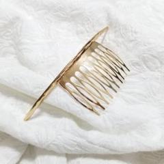 【新品】ゴールド 三日月 コーム クレセント コーム ヘアピン
