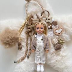 Barbie バービードールチャーム　バービーキーホルダー　チェルシーチャーム USAマテル社 バービー チェルシードールチャーム バービー